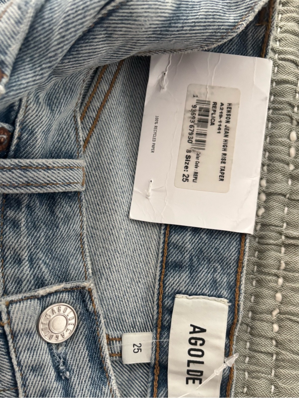 Agolde Henson Jeans NWT - Picture 3 of 6